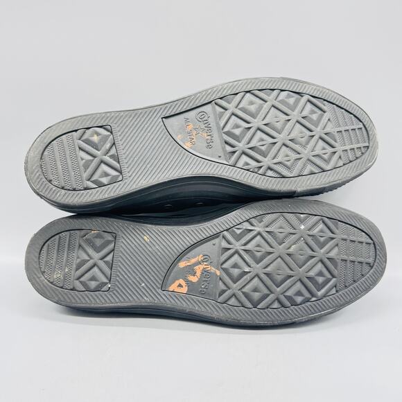 Converse Shoes Mens 13 Black Leather Chuck Taylor All Star Low Top Sneakers - Picture 8 of 10